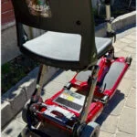 Red Luggie Folding Mobility Boot Scooter - Image 3
