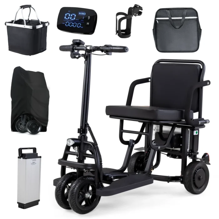 The 2025 New Upgrade Folding Mobility Scooter is an excellent choice for adults seeking a reliable, comfortable, and easy-to-transport mobility solution. Its automatic cruise control, 3-speed settings, and lightweight design