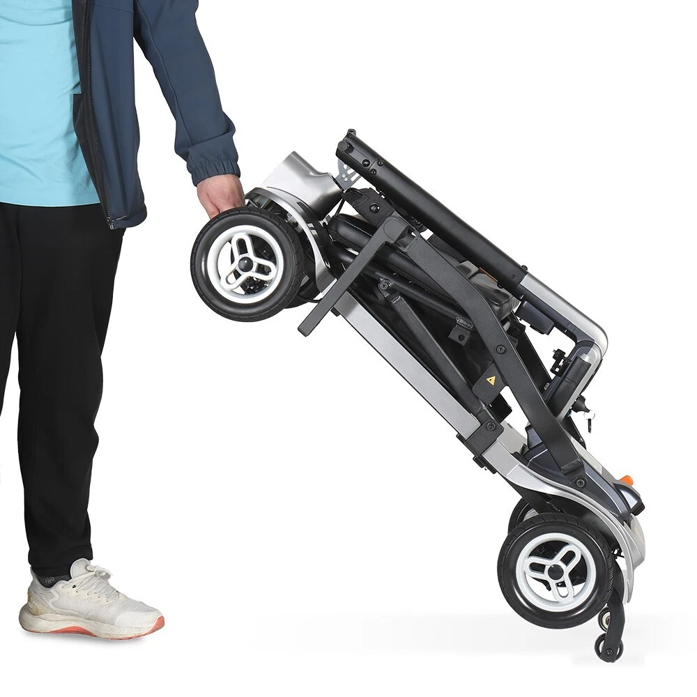 NEW MobilityPlus+ Nexus Lightweight Folding Mobility Scooter Portable - Black - Image 8