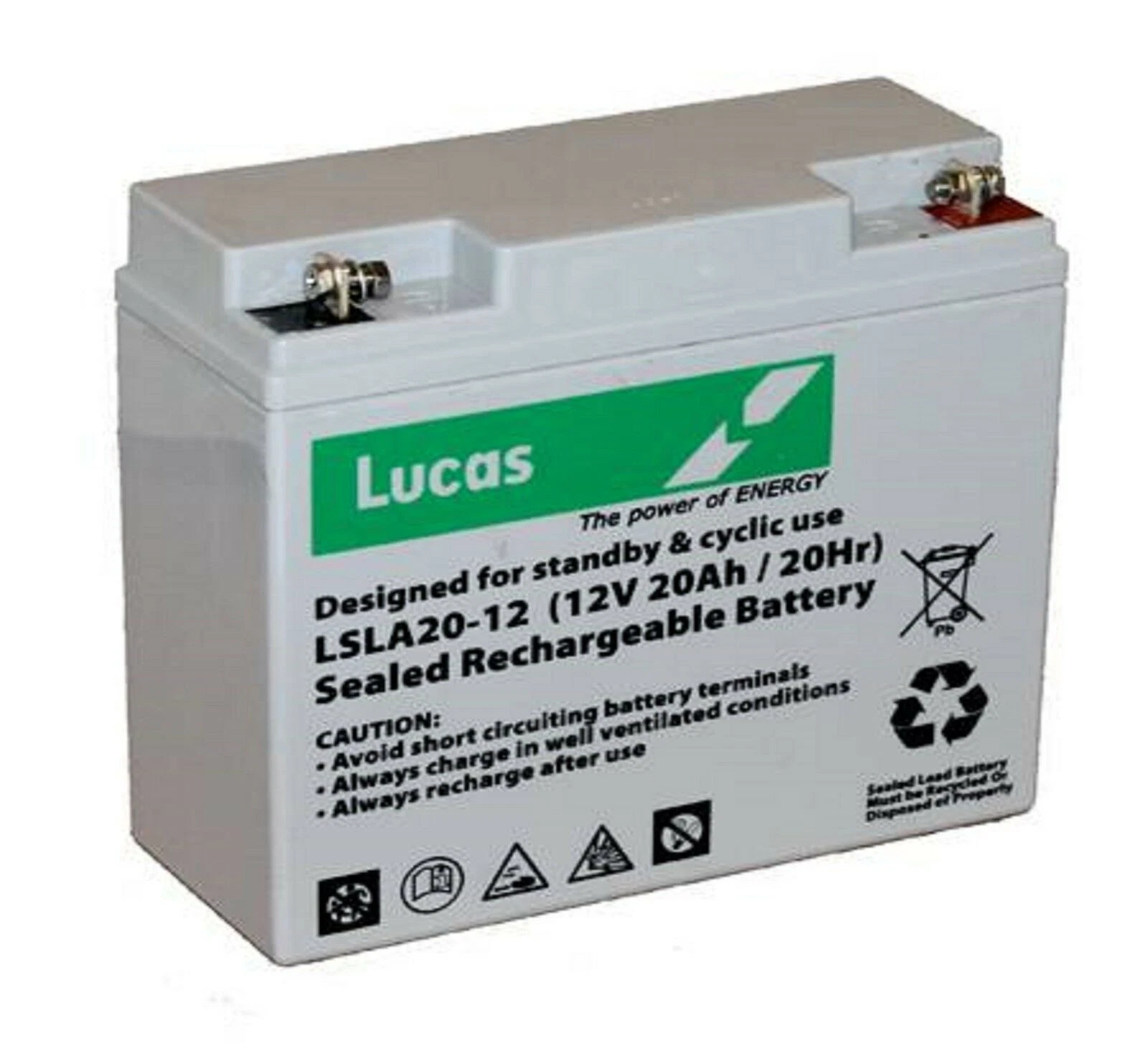 Lucas 12V 20Ah AGM/GEL Mobility Scooter & Wheelchair Batteries - Image 4